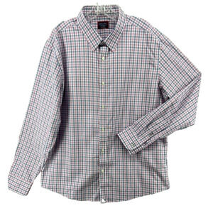 UNTUCKit Shirt Mens Sz 2X Pink Blue Plaid Slim Fit Dolcetto Long‎ Sleeve